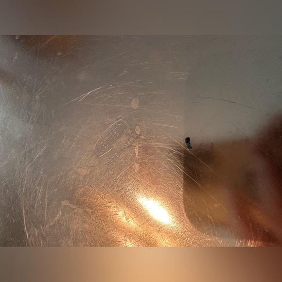 Vintage West Bend 1950s Rose Copper Metal locking Cake Carrier 14.5" dia. - Picture 6 of 9